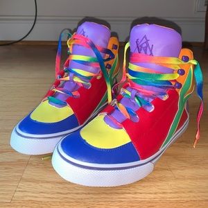 YRU “QOZMO CHILL” colorblock multicolor sneakers